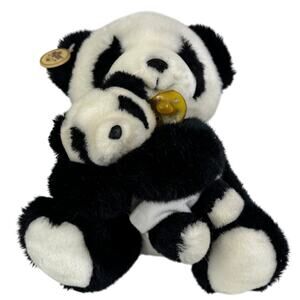 Russ Yomiko Mom and Baby 5" Plush Panda Bear 11" Soft Toy Stuffed Animal‎ Yomiko